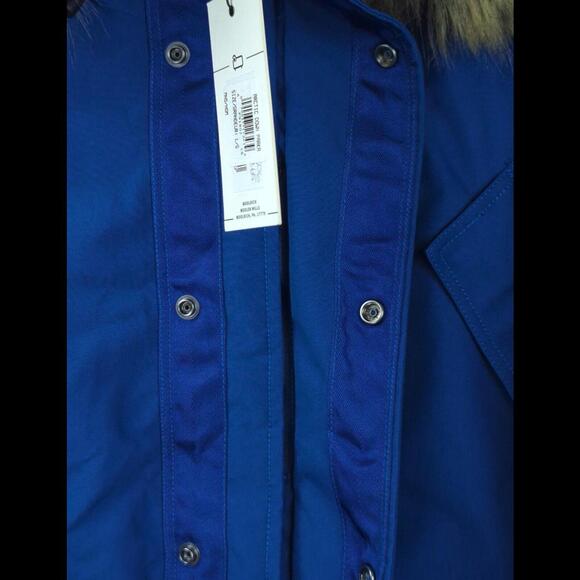 [SOLD] NWT WOOLRICH Men's Sz US L Arctic Down Parka Royal Blue GORETEX FUR HOOD - Picture 5 of 9